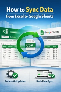 featured image - how to sync data from excel to google sheets