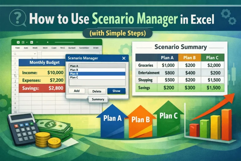 featured image - how to use scenario manager in excel
