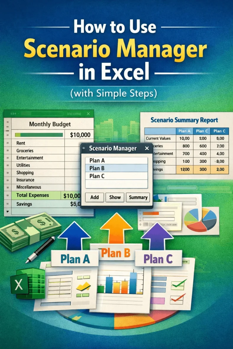 featured image - how to use scenario manager in excel