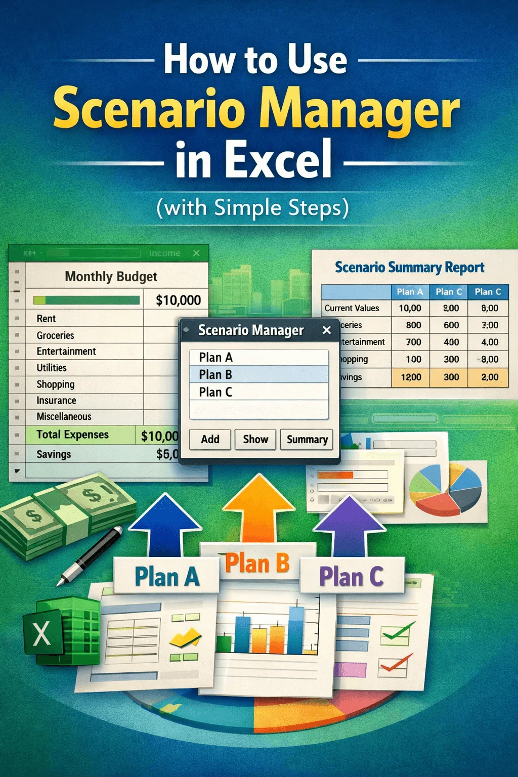 How to Use Scenario Manager in Excel (with Simple Steps) - Excel Insider