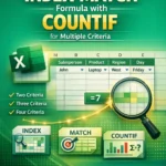 featured image - index match countif multiple criteria