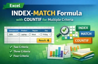 featured image - index match countif multiple criteria