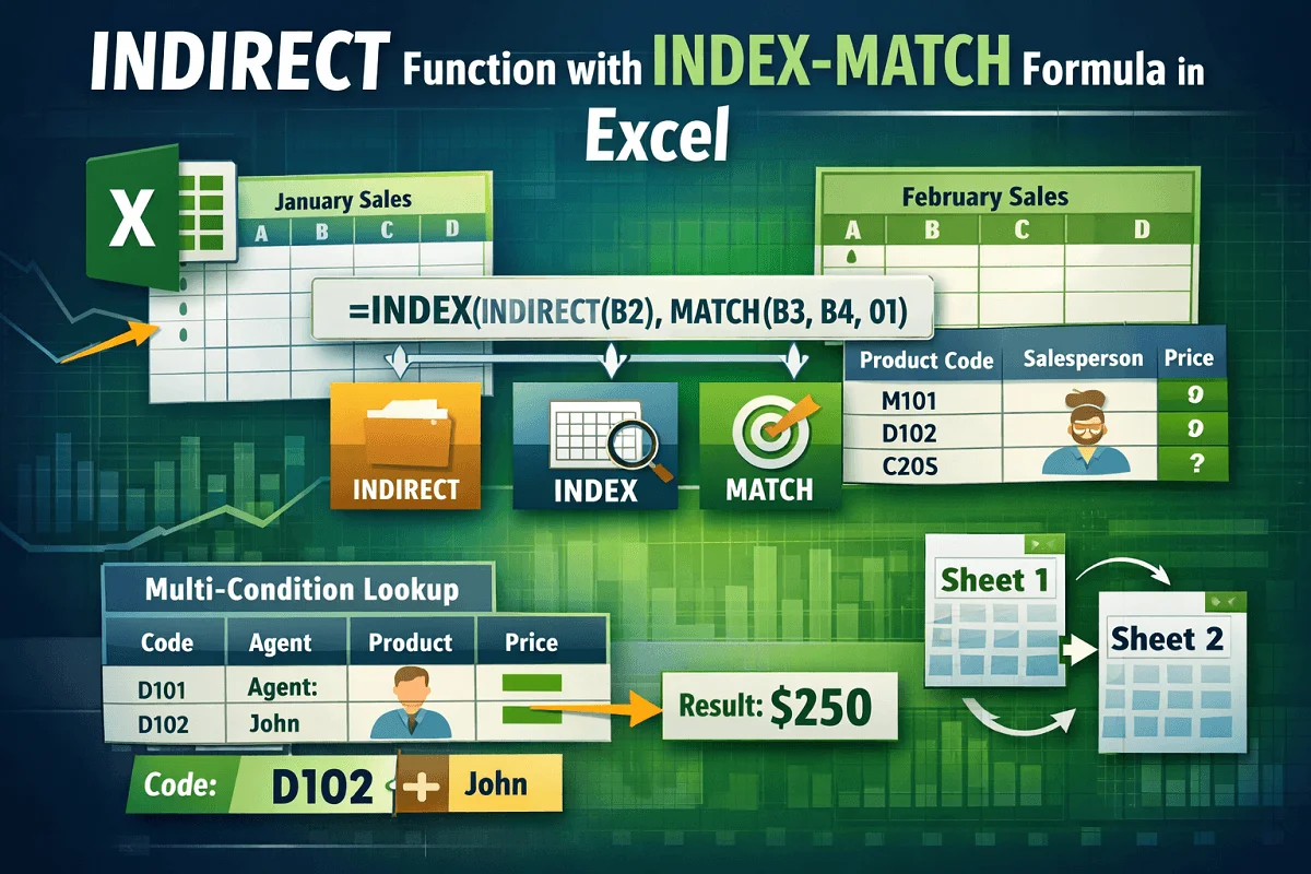 INDIRECT Function with INDEX-MATCH Formula in Excel - Excel Insider