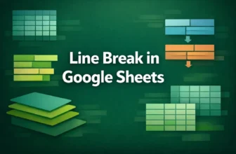 featured image - line break in google sheets
