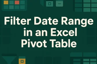 featured image - pivot table filter date range