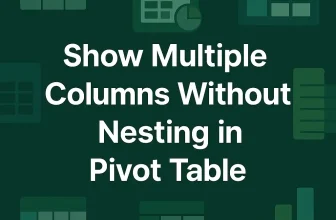featured image - pivot table multiple columns without nesting