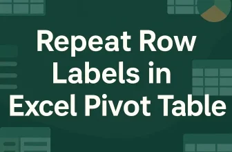 featured image - pivot table repeat row labels