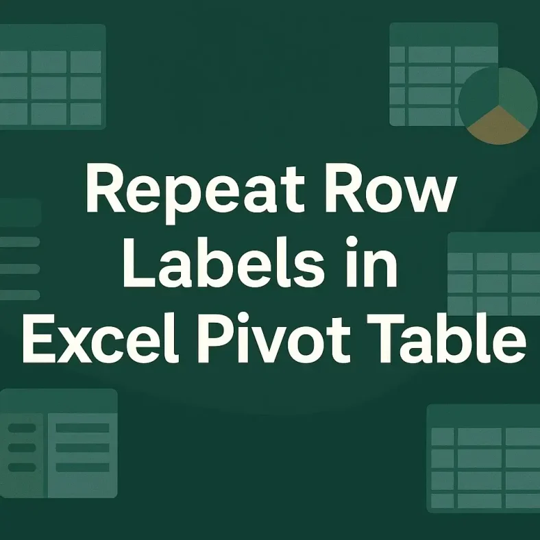 featured image - pivot table repeat row labels