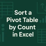 featured image - pivot table sort by count
