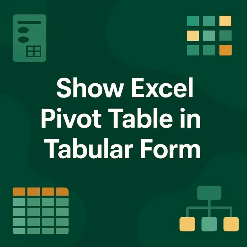 featured image - pivot table tabular form