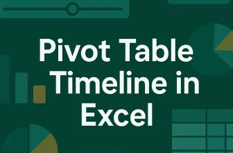 featured image - pivot table timeline