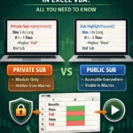 featured image - private sub vs sub vba