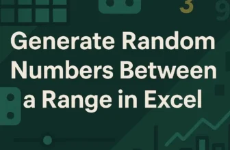 featured image - random number generator excel between range
