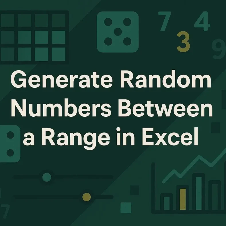 featured image - random number generator excel between range