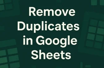 featured image - remove duplicates in google sheets