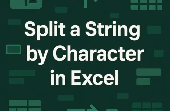 featured image - split a string by character in excel