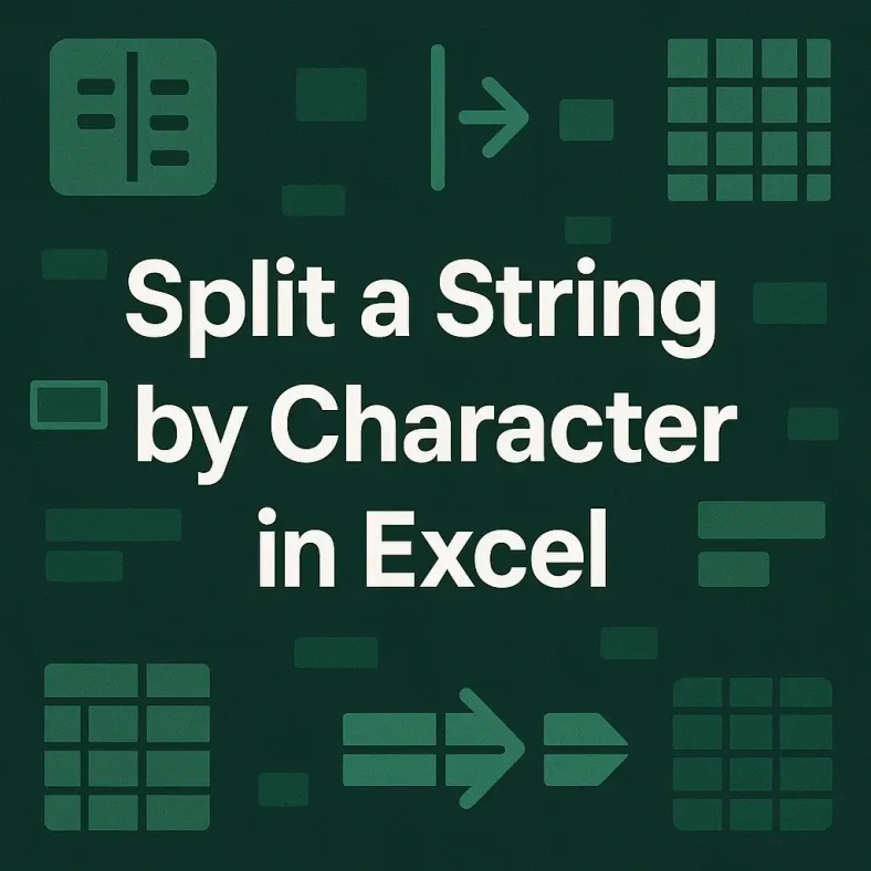 featured image - split a string by character in excel