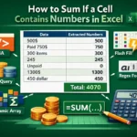 featured image - sum if cell contains number