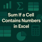 featured image - sum if cell contains number