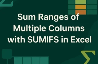 featured image - sumifs sum range multiple columns