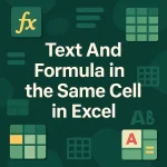 featured image - text and formula in same cell excel