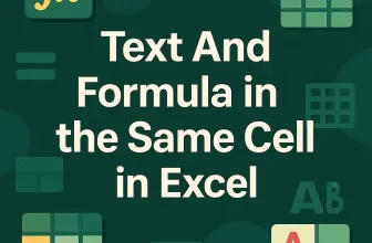 featured image - text and formula in same cell excel