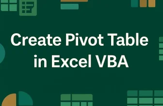 featured image - vba create pivot table