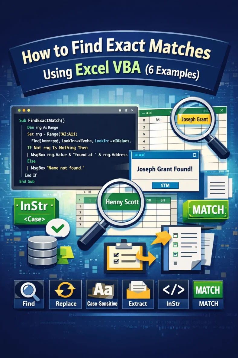 featured image - vba find exact match