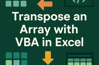 featured image - vba transpose array