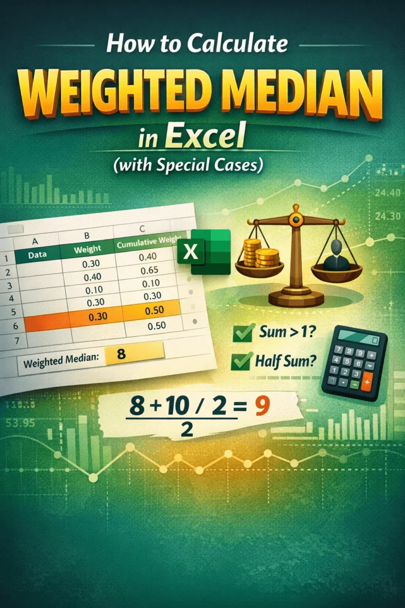 featured image - weighted median excel