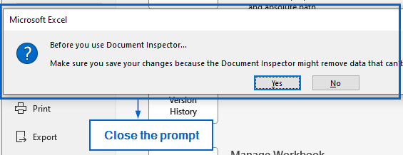 Check for External Links Using Document Inspector