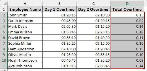 Using Plus Operator Between Times