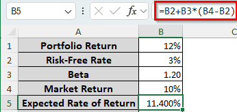 Calculating Alpha with Single Portfolio & Market Returns