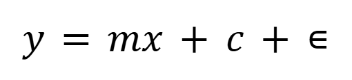 General equation of linear regression