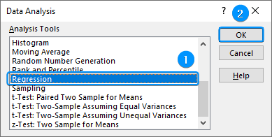 Regression option