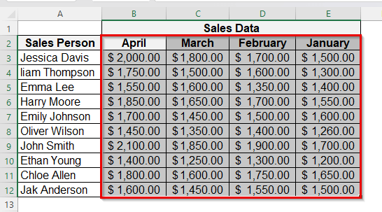 Flip Data Horizontally Using Add-ins