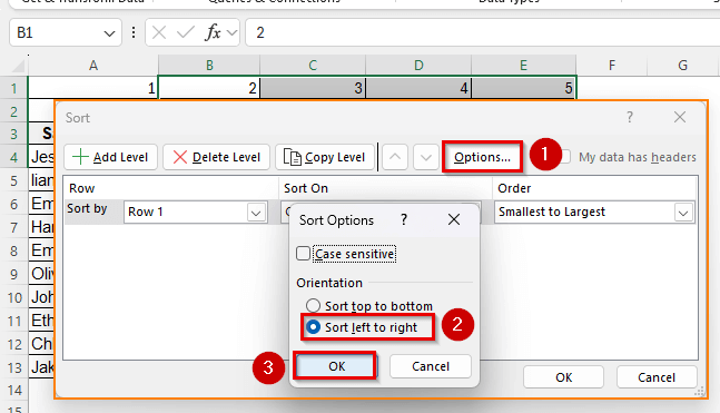 Flip Data Using Sort with a Helper Row