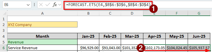 Steps for Preparing a Budget for a Company in Excel