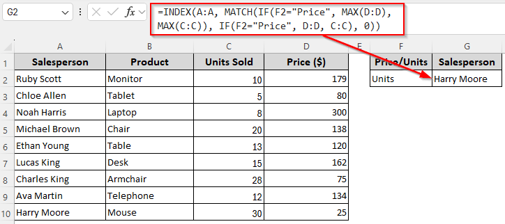 Find the Match Corresponding to the Highest/Lowest Numeric Value from Different Ranges