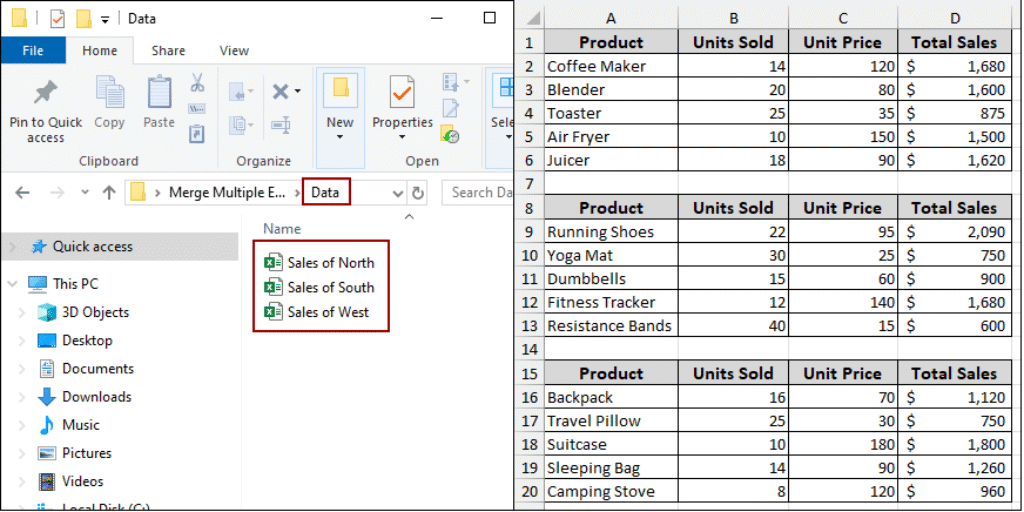 Excel VBA to Merge Multiple Excel Files into One Sheet - Excel Insider