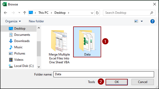 Collecting Data from Multiple Excel Files into One Sheet in an Existing Workbook