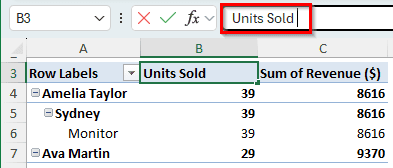 Fixing Pivot Table Field Name Already Exists Issue in Excel