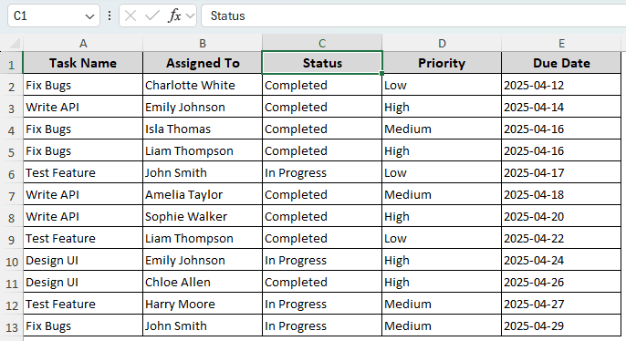 Unhide Columns to Check for Issues