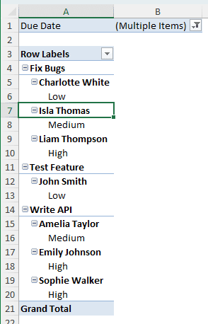 Manually Selecting the Dates of the Range