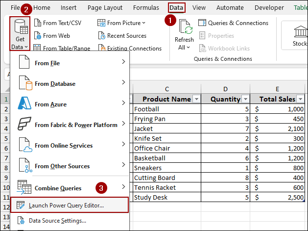 Using Append Queries Feature from Power Query