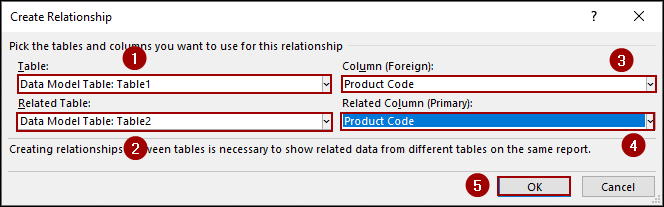 Using Data Model Relationships Feature