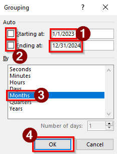 Creating Advanced Groups in a Pivot Table