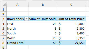 Convert Data to an Excel Table