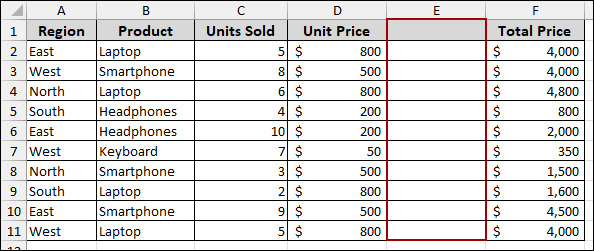 Remove Blank Columns