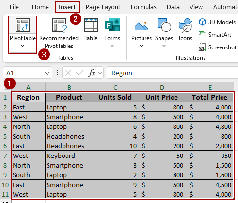 Change the Data Source Range